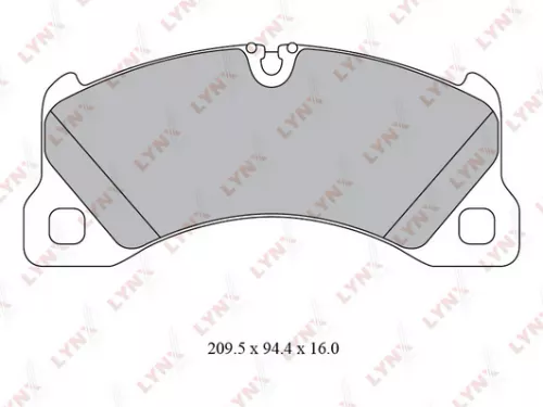 Disc brake pads, front