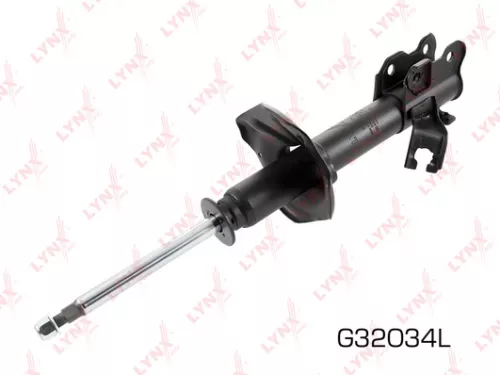 Shock absorber strut gas, left, front