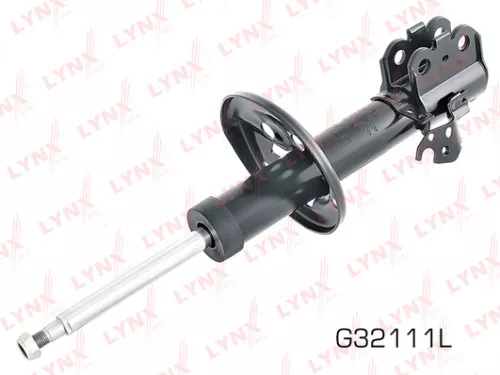 Shock absorber strut gas, left, front