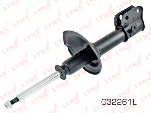 Shock absorber strut gas, left, front