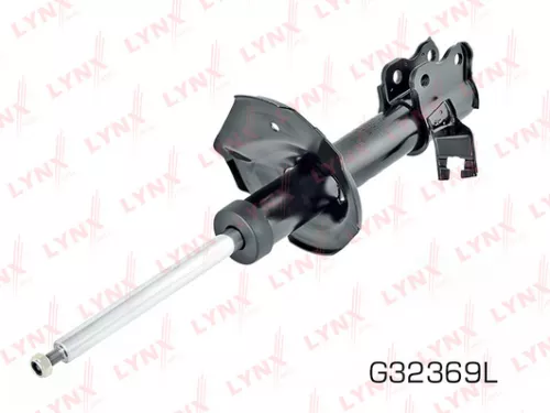 Shock absorber strut gas, left, front