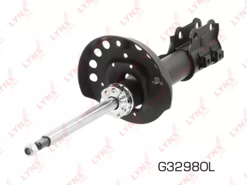 Shock absorber strut gas, left, front