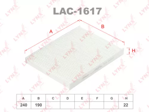 LYNXAUTO Cabin filter (LAC-1617)