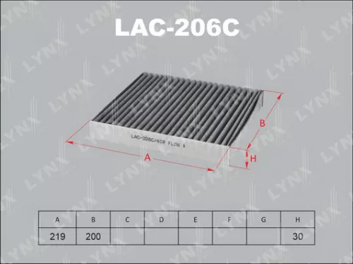 Cabin filter, carbon