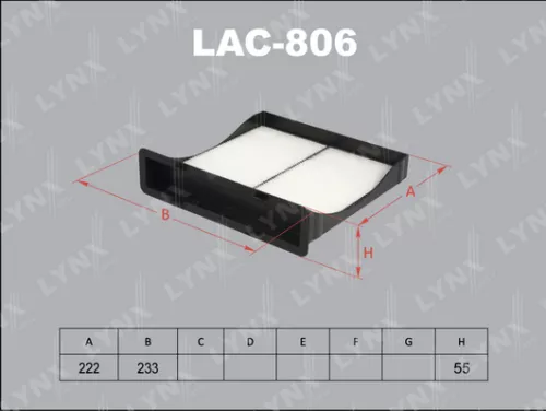 LYNXAUTO Cabin filter (LAC-806)