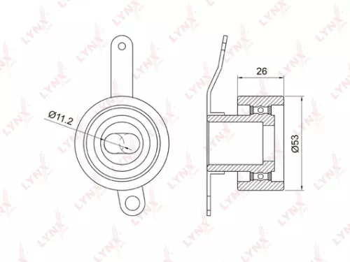 Tension pulley, timing belt