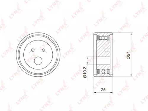 Tension pulley, timing belt