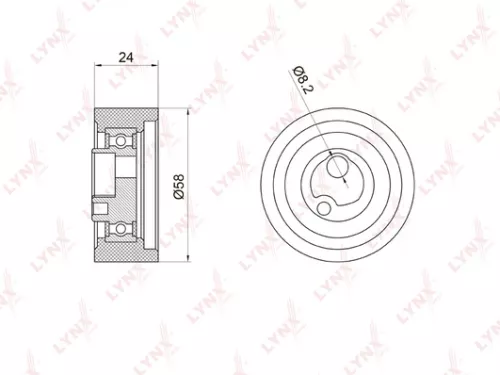 Tension pulley, timing belt