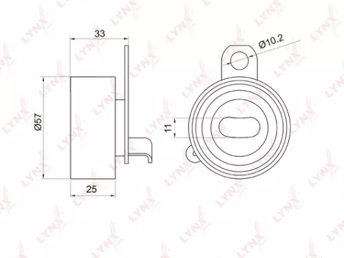 Tension pulley, timing belt