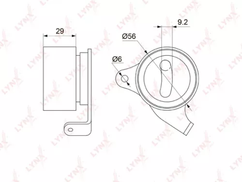 Tension pulley, timing belt