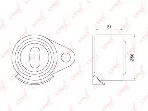 Tension pulley, timing belt