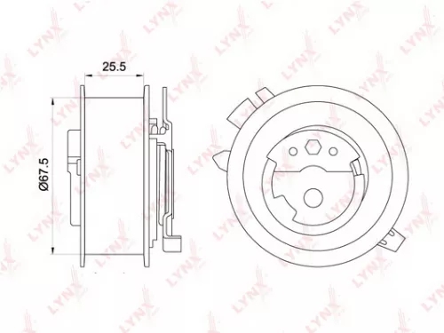 Tension pulley, timing belt