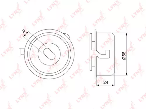 Tension pulley, timing belt