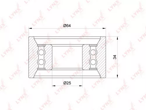 Tension/Guide pulley, timing belt