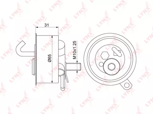 Tension pulley, timing belt