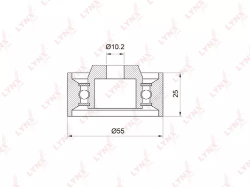 Deflection/Guide pulley, timing belt