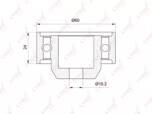 Deflection/Guide pulley, timing belt