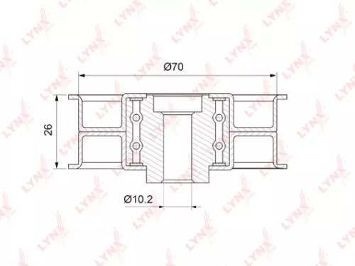 Deflection/Guide pulley (assembly), timing belt
