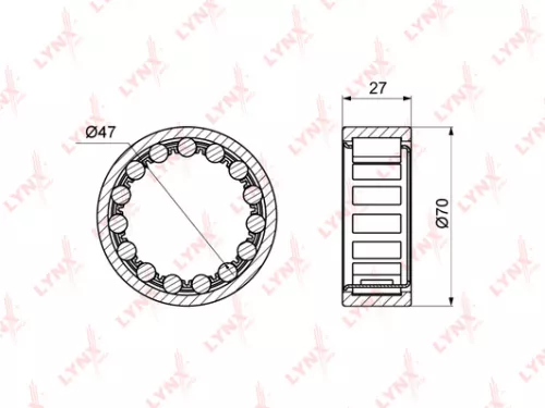 Wheel bearing, rear