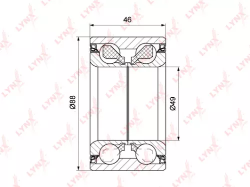 Wheel bearing, front