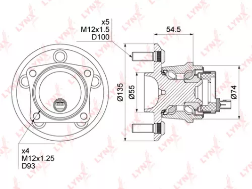 LYNXAUTO Wheel Hub (WH-1158)