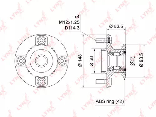 LYNXAUTO Wheel Hub (WH-1459)